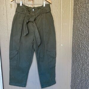 Edwin Harlow crop-juniper high waisted es ankle pleated pants